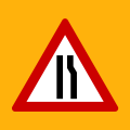 Κ-6δ Road narrows on right