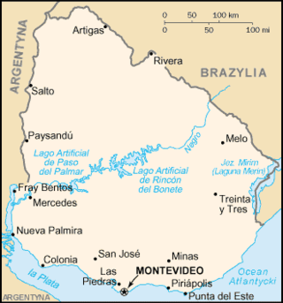 Mapa Urugwaju