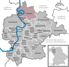Lage der Verwaltungsgemeinschaft Volkach im Landkreis Kitzingen