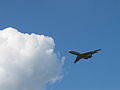 Vickers VC10 boven Kleine Brogel