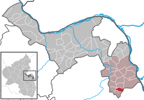 Poziția Wintersheim pe harta districtului Mainz-Bingen
