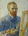 Self-Portrait as a Painter, December 1887 – February 1888, Oil on canvas, 65.1 cm × 50 cm Van Gogh Museum, Amsterdam (F522)