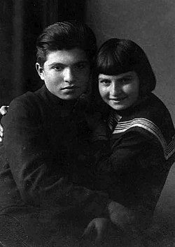 Emil Gilelsz és nővére Elizabeth(en)