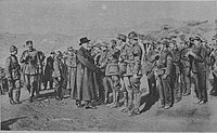 Венизелос инспектира войски на Македонския фронт, 1918