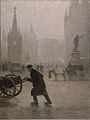 Valette's painting of Albert Square, Manchester in 1910