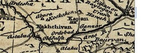 A map of the Aras from 1747.