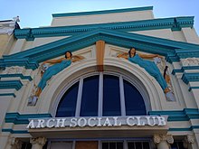 Arch Social Clubhouse at 2426 Pennsylvania Avenue, Baltimore Arch Social Club, facade (21603684605).jpg
