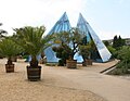 Pyramides dans le jardin botanique de Hambourg.