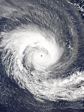 Cyclone Batsirai near peak intensity northwest of Mauritius in February 2022 Batsirai 2022-02-02 0956Z.jpg