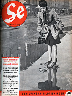 Betty Bjurström på omslaget av Se 1941