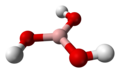 Молекулата на борната киселина