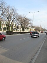 A boulevard in Crveni Krst