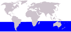 Distribuição da baleia-minke-antártica-anã ou pigmea