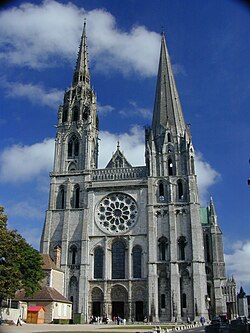 Chartes Catherdral 
Cathedral Of Notre D... - Flashcard