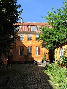 One of the two courtyards.