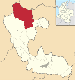 Location of the municipality and town of Mistrato in the Risaralda Department of Colombia.