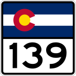 Straßenschild der Colorado State Highway 139