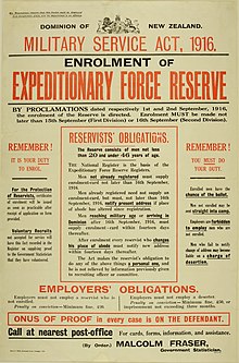 Affiche de conscription, 1916