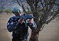 Miembros de las Ejército haitiano con el Galil ACE, participando en eventos de tareas críticas en la "Brigada de Operaciones Especiales Lautaro", Santiago, Chile.