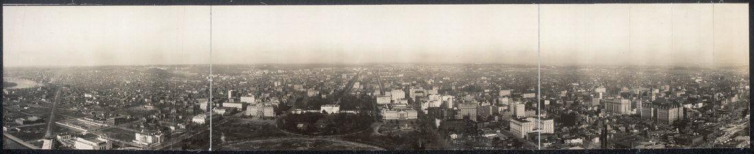 View from the Washington Monument looking north - 1912