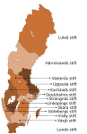 Artikel: Svenska kyrkans stift