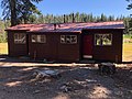 Eine der fünf Hütten für Übernachtungsgäste der Drakesbad Guest Ranch im Juli 2020