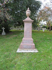 Edward Edwards memorial, Niton churchyard