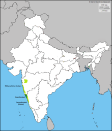 Географско разпределение на местните говорители на Konkani.png