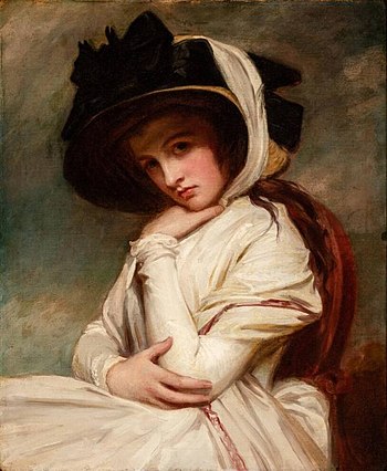 Emma Hamilton, in a 1782–84 portrait by George...
