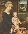 La Mare de Déu amb l'Infant, donant-li farinetes, h. 1500-1510, Musée Royaux des Beaux-Arts, Brussel·les