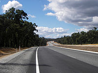 5Great Eastern Highway at The Lakes (a rural locality east of Perth), heading east