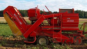 Récolteuse de pommes de terre