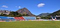 Vista do gramado do estádio Eduardo Guinle