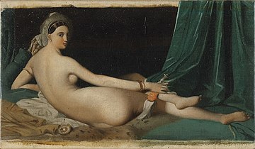 Ksudaks gan miv Ingres, moni 1830, trutcama lumkirafa gu 14.3 x 24.3 cm