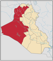 Location of Al Anbar and Nineveh Governorates within Iraq