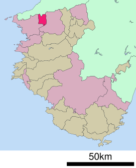 Lokasi Iwade di Prefektur Wakayama