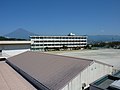 富士市立岩松中学校と富士山