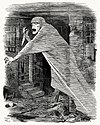 『パンチ』の風刺画：ジャックを幽霊として描いている