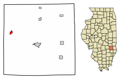 Location of Wheeler in Jasper County, Illinois