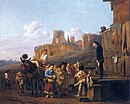 Итальянские актёры (Les Charlatans italiens). 1657. Холст, масло. Лувр, Париж