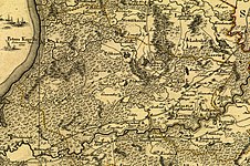 1791 map of Kirchspiel Kremon-St. Peters Capelle with location of Seja manor (Zogenhof) and the nearby lake