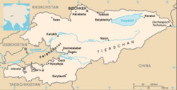 Karte Kirgisistans
