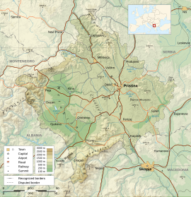 Kalnas centrinėje Kosovo dalyje