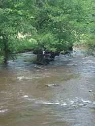 The Sédelle river, near to La Chapelle-Baloue