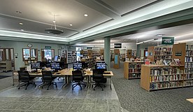 Lake Region Public Library interior, Devils Lake, North Dakota