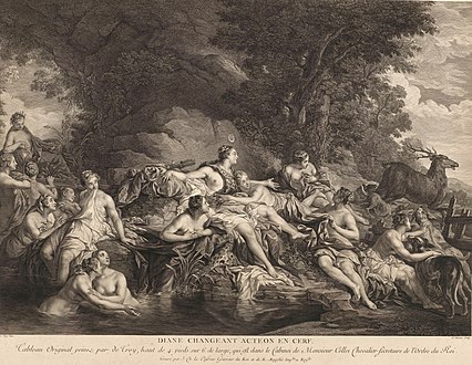 Diana Changing Actaeon into a Stag (after Jean-François de Troy)