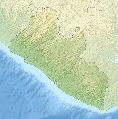 Location map Liberia
