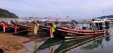 Longtail-både i Thailand