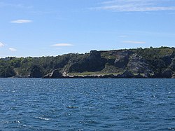 Long Quarry Point from the sea