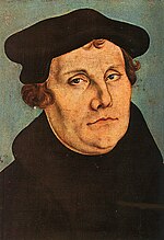 Maarten Luther geschilderd in 1529